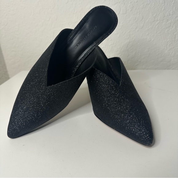 Banana Republic Glitter Mule Pump in Black Size 8.5 - Picture 7 of 12
